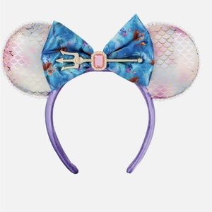 DISNEY PARKS THE LITTLE MERMAID LIVE ACTION FILM ARIEL MOUSE EARS HEADBAND ~ NEW